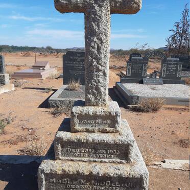 MIDDLETON Alfred A.J. -1933 &amp; Mabel M. -1932