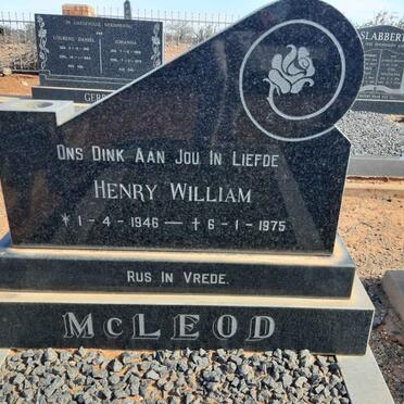 McLEOD Henry William 1946-1975
