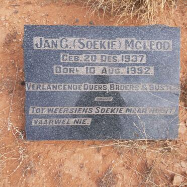 McLEOD Jan G. 1937-1952