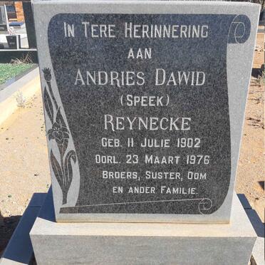 REYNECKE Andries Dawid 1902-1976