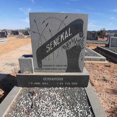 SENEKAL Gerhardus 1945-1968