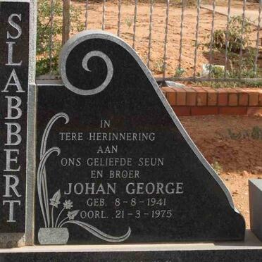 SLABBERT Johan George 1941-1975