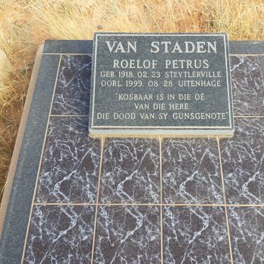 STADEN Roelof Petrus, van 1918-1999