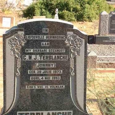 TERBLANCHE G.N.J. 1873-1953