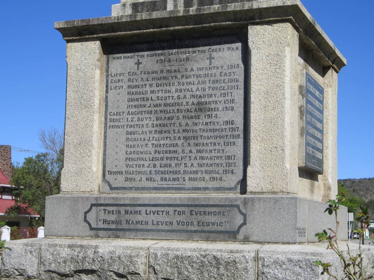 3. War Memorial, WWI 1914-1918