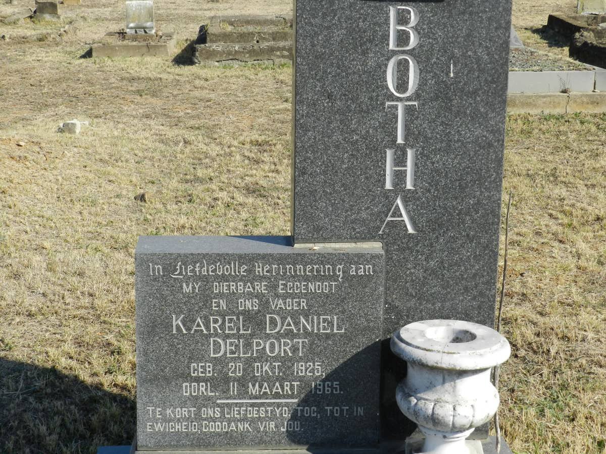 BOTHA Karel Daniel Delport 1925-1965