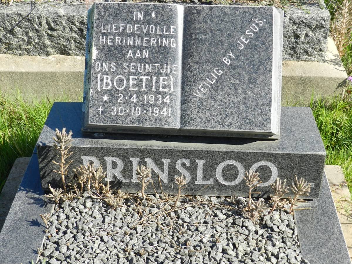 PRINSLOO Boetie 1934-1941