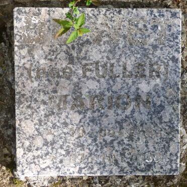 WET Marion, de nee FULLER 1863-1938