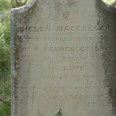 KENNERLEY Helen nee MACGREGOR -1871