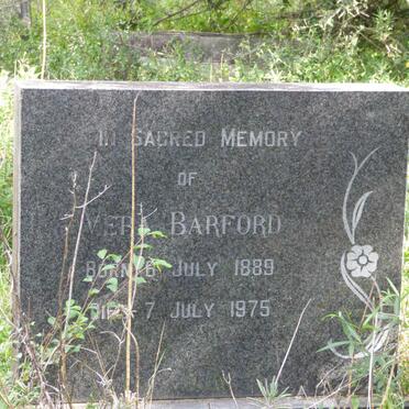 BARFORD Vera 1889-1975