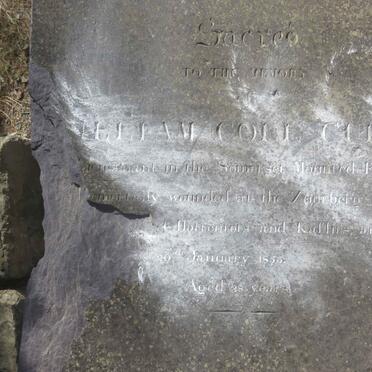 CURRIE William Coll -1853