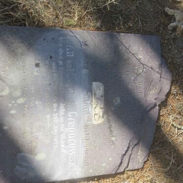 GREGOROWSKI Julia -1871 :: GREGOROWSKI Earnest -1874