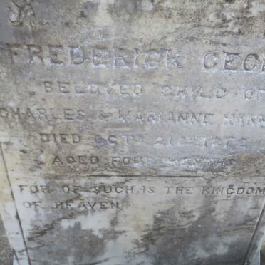 HANNAM Frederick Cecil -1872