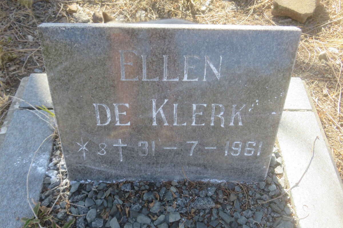 KLERK Ellen, de 1961-1961