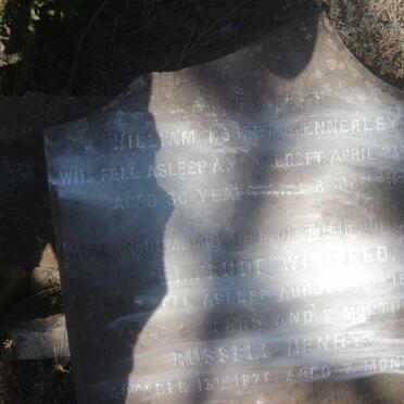 KENNERLEY William Robert -1879 :: KENNERLEY Gertrude Winnifred -1878 :: KENNERLEY Russell Henry -1878