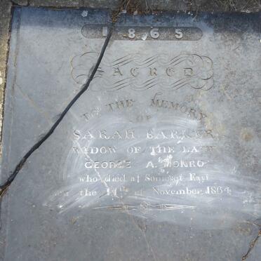 MONRO Sarah nee BARKER -1864