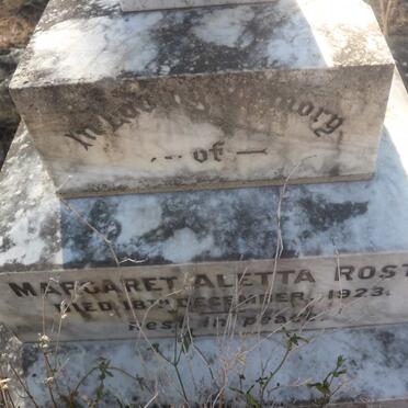 ROST Margaret Aletta -1923