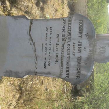 THATCHER Robert John 1810-1894