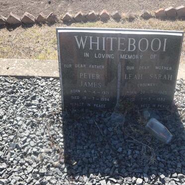 WHITEBOOI Peter James 1921-1994 &amp; Leah Sarah BOUWER 1925-1982