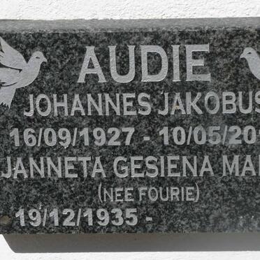 AUDIE Johannes Jakobus 1927-2010