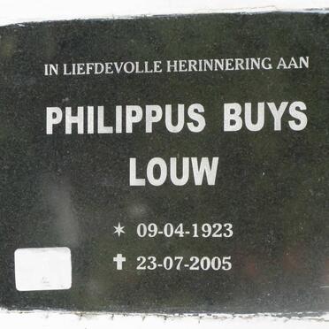 LOUW Philippus Buys 1923-2006