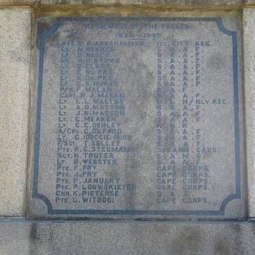 6. War Memorial, WWII 1939-1945