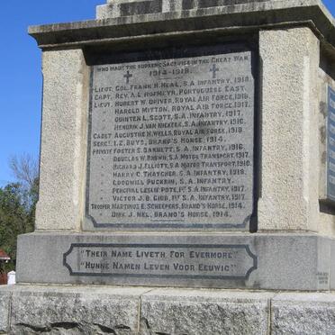 3. War Memorial, WWI 1914-1918