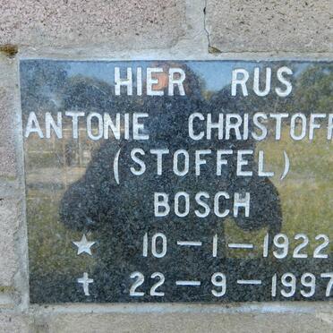 BOSCH Antonie Christoffel 1922-1997