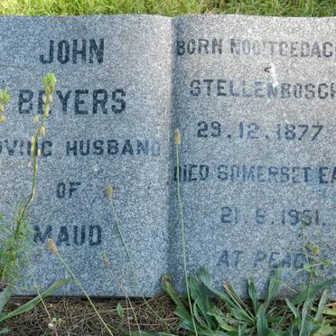 BEYERS John 1877-1951