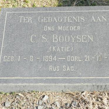 BOOYSEN C.S. 1894-1971