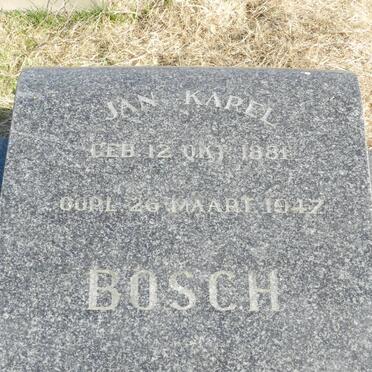 BOSCH Jan Karel 1881-1947