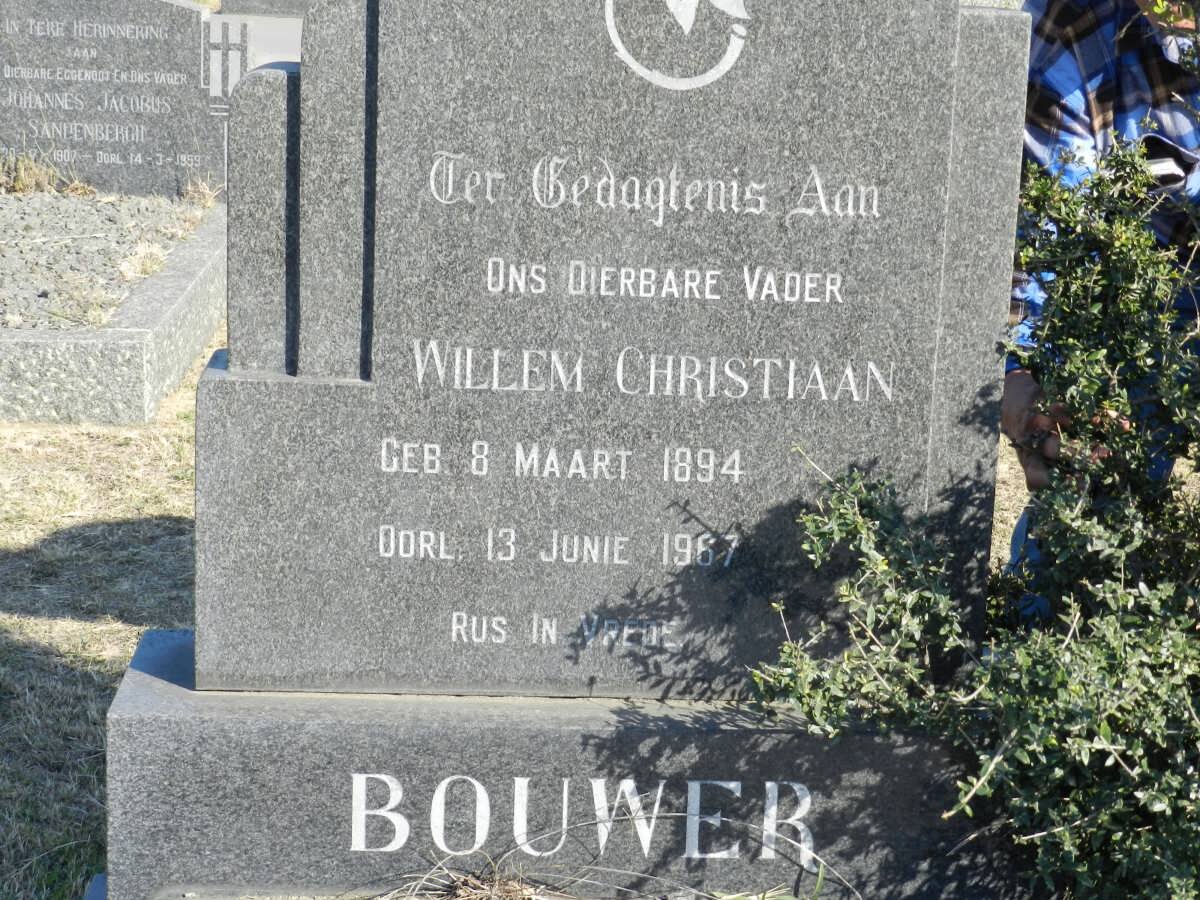 BOUWER Willem Christiaan 1894-1967