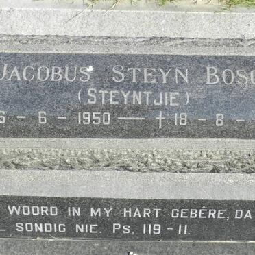 BOSCH Jacobus Steyn 1950-1974