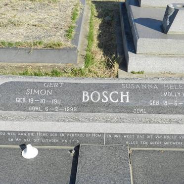 BOSCH Gert Simon 1911-1999 &amp; Susanna Helena 1914-