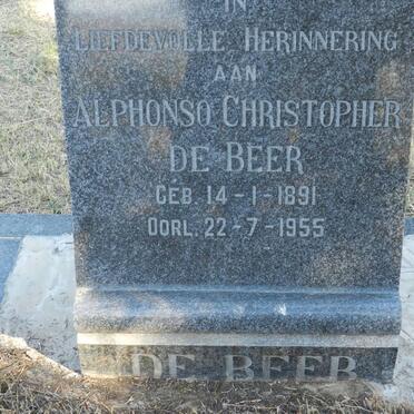 BEER Alphonso Christopher, de 1891-1955