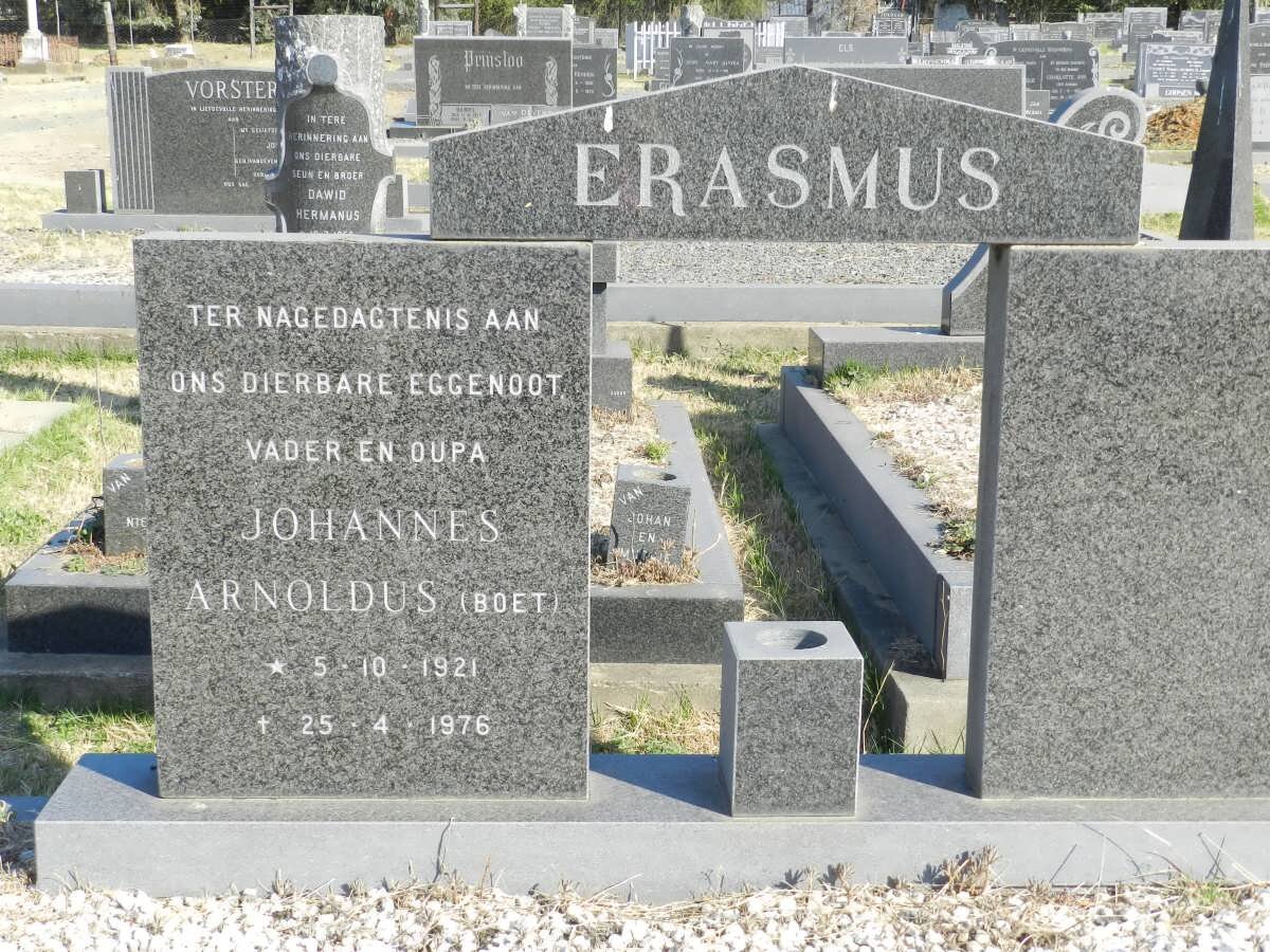ERASMUS Johannes Arnoldus 1921-1976