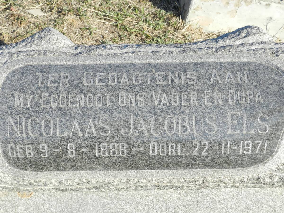 ELS Nicolaas Jacobus 1888-1971