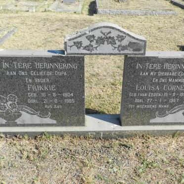 ELS Frikkie 1904-1985 &amp; Louisa Cornelia van EEDEN 1916-1967