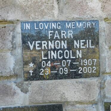FARR Vernon Neil Lincoln 1907-2002