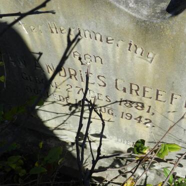GREEFF Andries 1881-1942