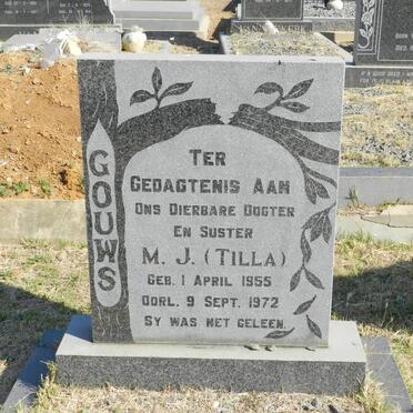 GOUWS M.J. 1955-1972