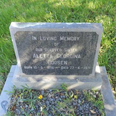 GOOSEN Aletta Georgina 1896-1971