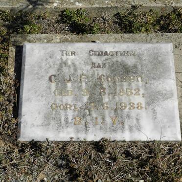 GOOSEN C.J.F. 1852-1938