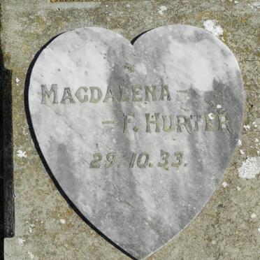 HURTER Magdalena F. -1933
