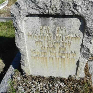 HEERDEN Elizabeth Catharina, van nee SCHEEPERS -1937