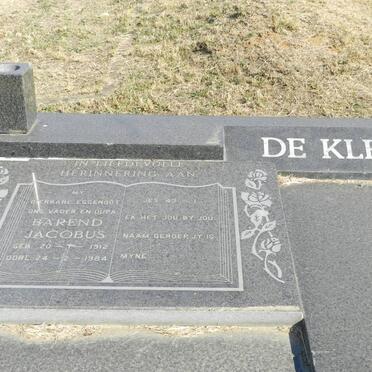 KLERK Barend Jacobus, de 1912-1984