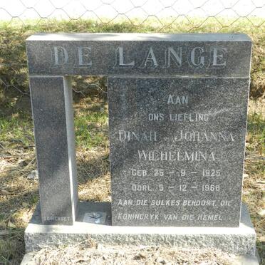 LANGE Dinah Johanna Wilhelmina, de 1925-1966