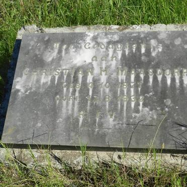 MAASDORP Christian 1877-1932