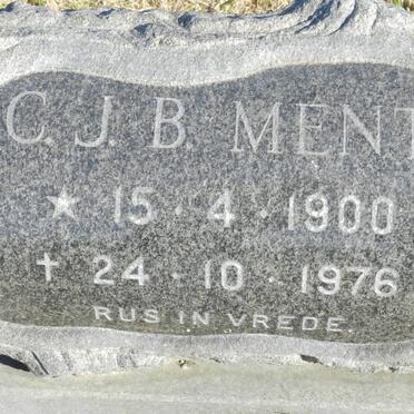 MENTZ C.J.B. 1900-1976