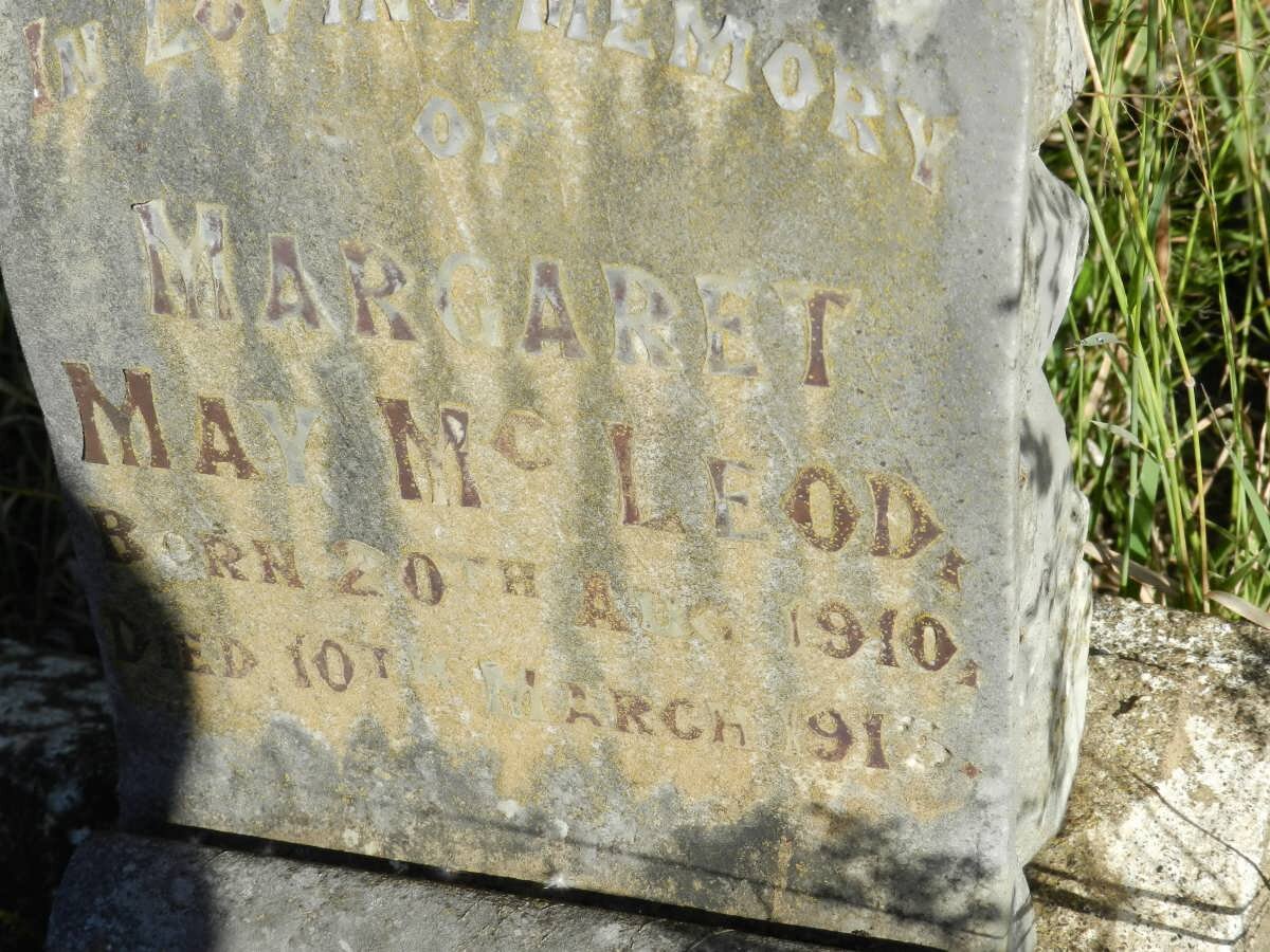McLEOD Margaret May 1910-1913